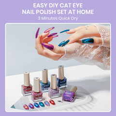 SUPWEE Cat Eye nail set on desk under natural light reveals shifts.