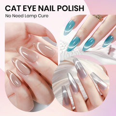SUPWEE cat eye nail polish champagne bottle glossy long-lasting