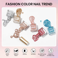 SUPWEE cat eye nail polish mint bottle fresh wearable color