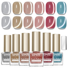 SUPWEE cat eye nail polish rose bottle magnet create depth and shine