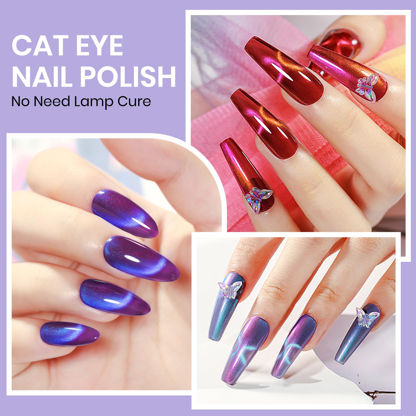 SUPWEE magnet tool shown enabling precise cat-eye effects.