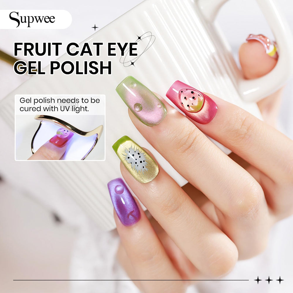 SUPWEE Cat Eye Polish 3D fruit cat eye effect for creative nails