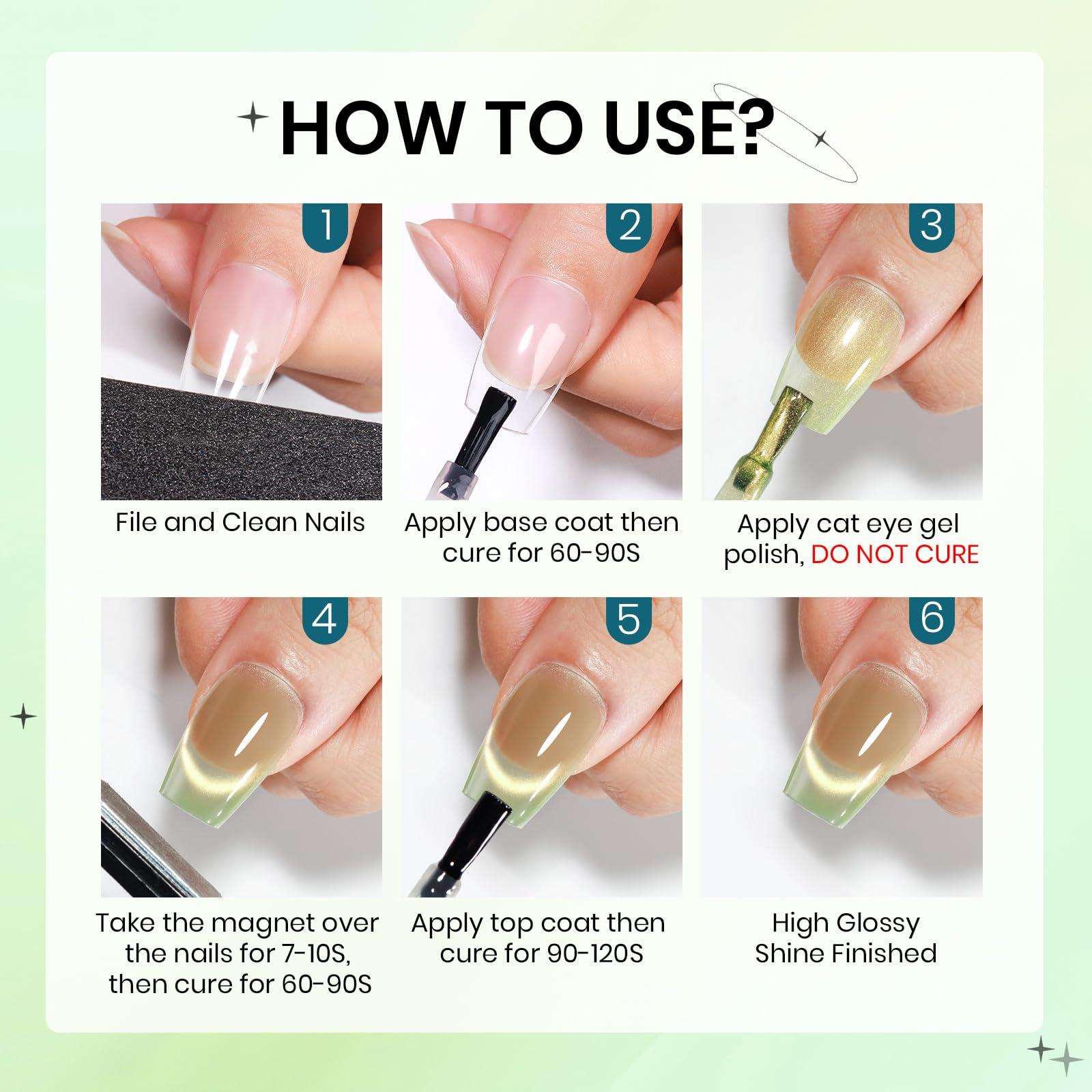 SUPWEE Cat Eye Polish magnetic stick demonstrates varied effects