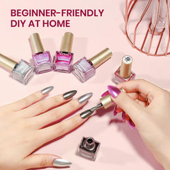 SUPWEE chrome-effect polish lasts with careful layering
