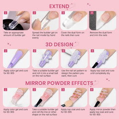 SUPWEE DIY nail art guide for step by step design