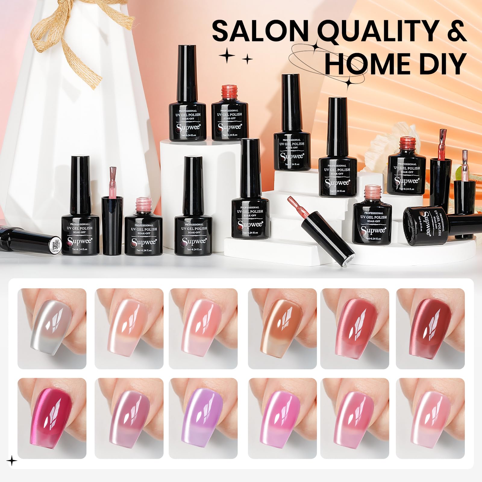 SUPWEE double magnet stick enabling versatile cat eye patterns
