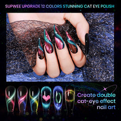 SUPWEE galaxy cat eye shades add depth and shimmer.
