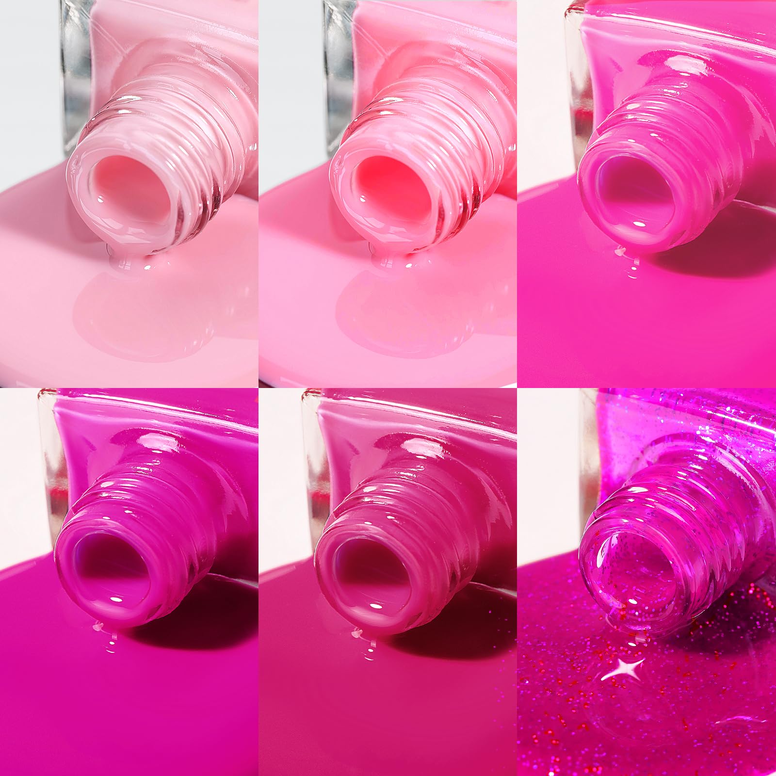 SUPWEE hot pink polish on hand demonstrates smooth application.