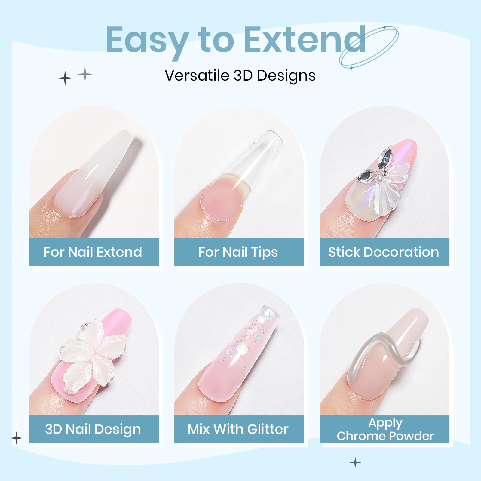 SUPWEE nail extension mold set for precise shaping.