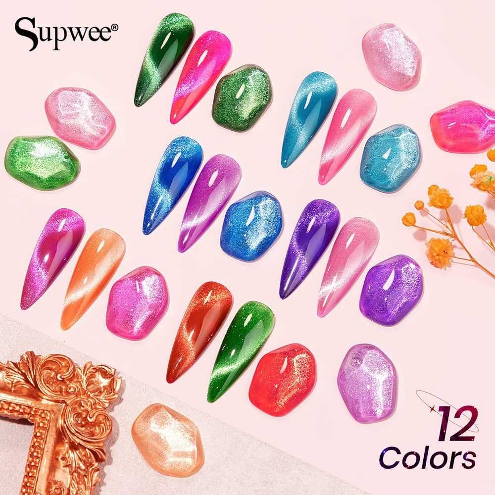 SUPWEE lamp-ready gel polishes are cured under UV/LED for durability