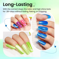 SUPWEE Neon Cat Eye Gel polish in purple for rich color and dramatic cat-eye shifts.