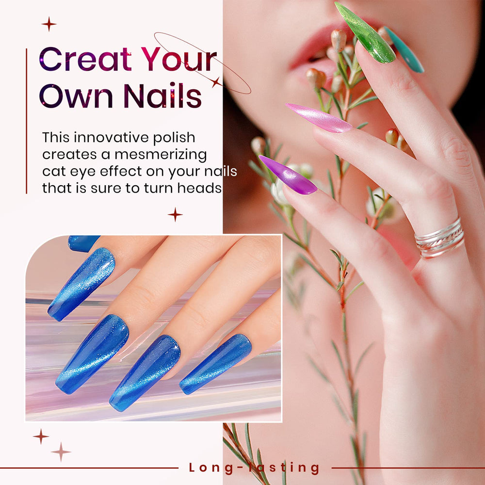 SUPWEE gel swatches reveal a glossy, shimmering finish for striking nails