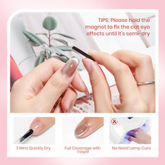SUPWEE nude glitter finish with high gloss shine.