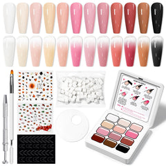 SUPWEE Ombre Gel Nail Palette with gradient colors for quick, salon-quality artistry at home