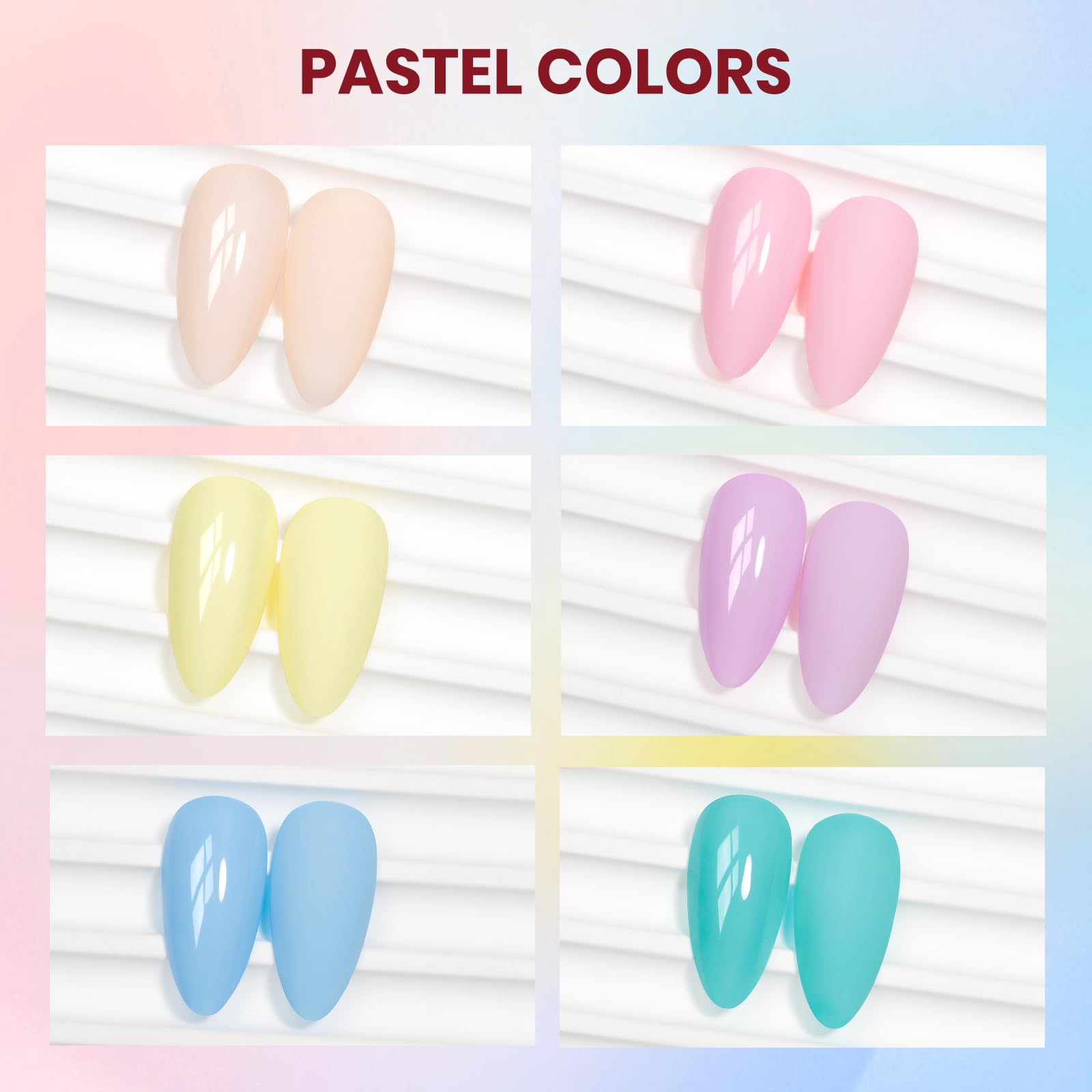 SUPWEE pastel nail polish yellow swatch ideal for sunny, playful accents.
