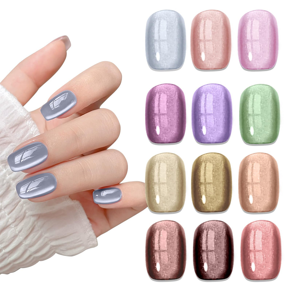 SUPWEE crystal cat-eye gel reflects light for a brilliant manicure