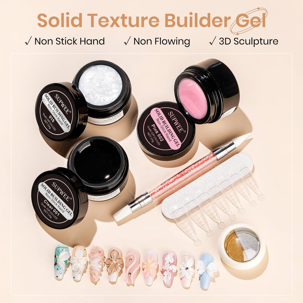 SUPWEE solid mold gel non-stick formula enables smooth sculpting and easy cleanup.