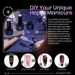 SUPWEE nail kit supports long-lasting wear under UV/LED with proper curing.