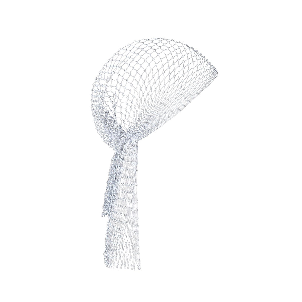 Surblue rhinestone mesh headband with crystal detailing adds nightlife sparkle.