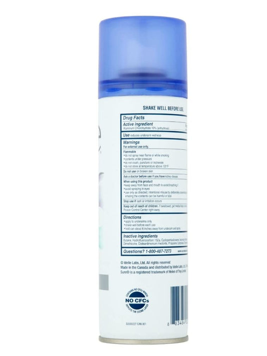 Sure 48-hour protection aerosol keeps you fresh, dry, and confident in everyday activities.