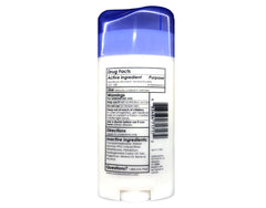 Sure label close-up emphasizes unscented formula and reliable protection.