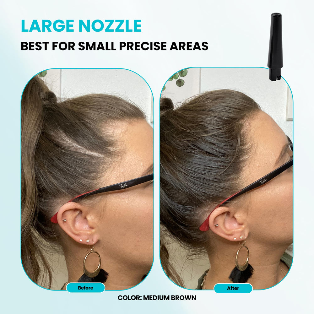 SURETHIK compact kit fits easily into grooming routine for quick touch-ups.