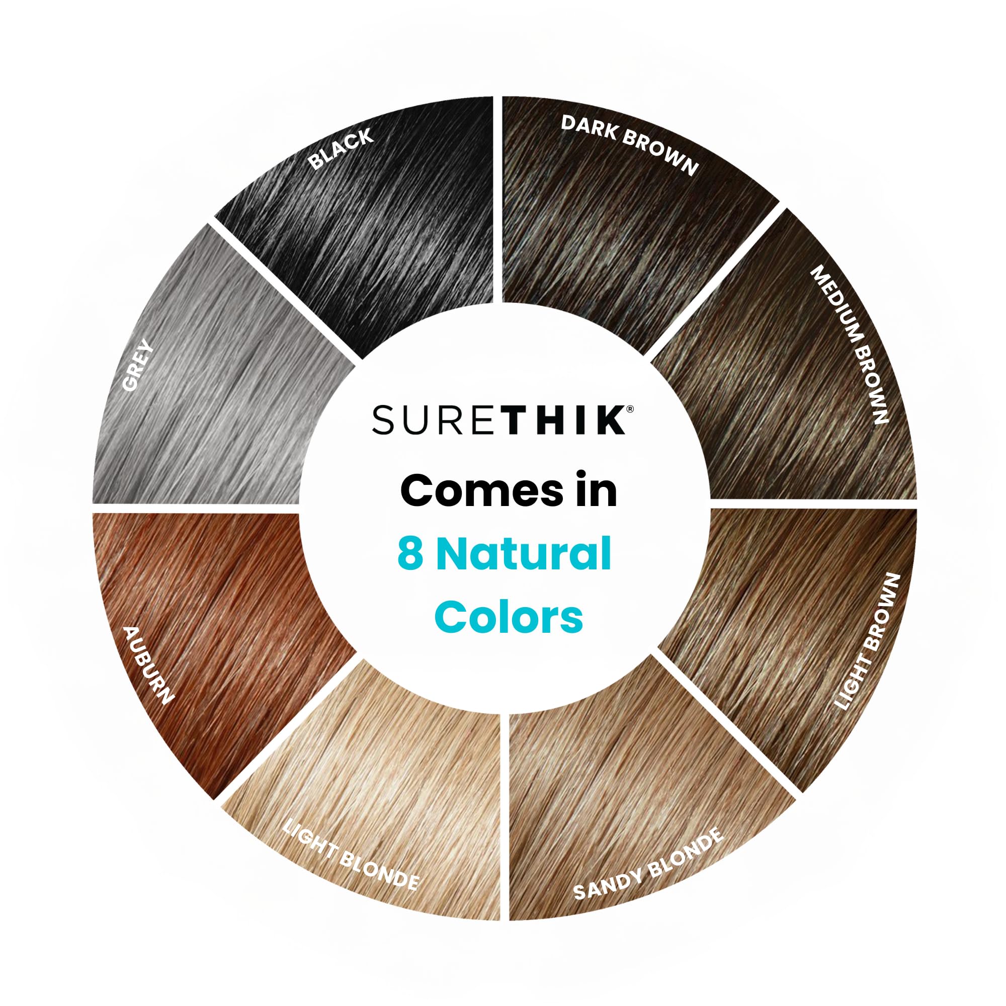 SURETHIK Hair Fibers unisex lifestyle use-case photo.