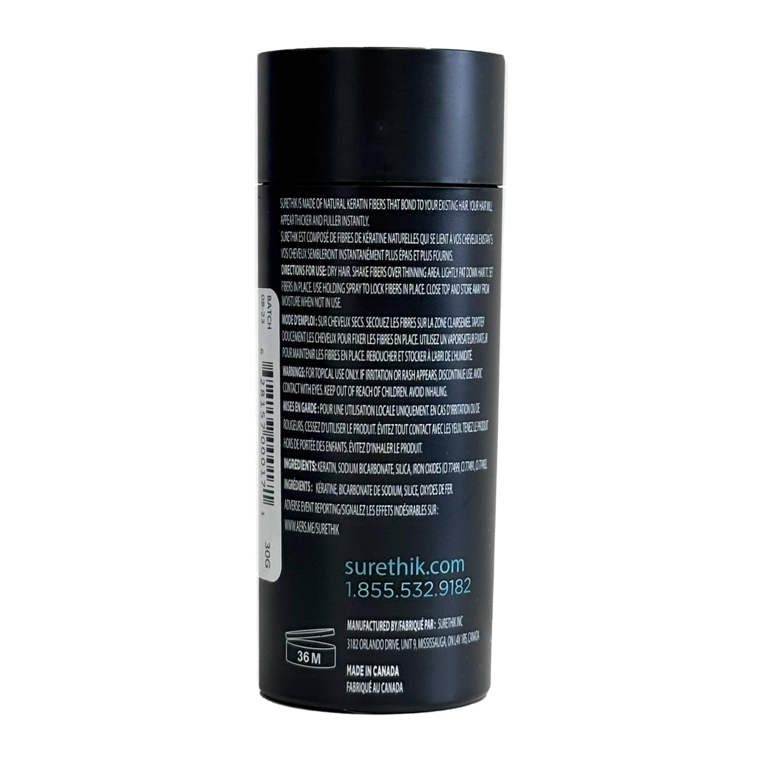 Surethik Light Blonde fibers closeup texture blends with hair seamlessly