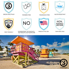 Surface Dry Touch sunscreen reef-friendly formula protecting reefs and skin