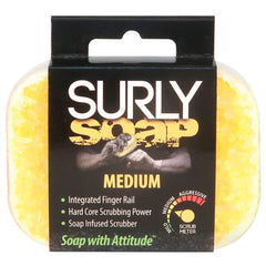 Surly Soap 14055 front view highlighting compact bar and rugged design for tough cleaning on the go.