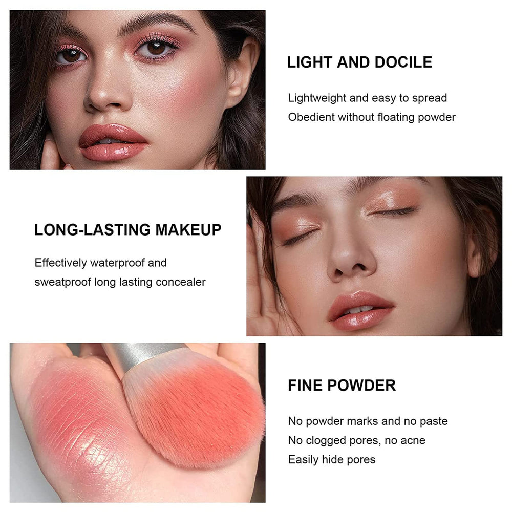 SURORAIN blush palette opened with 12 harmonious hues for cheeks and eyes.
