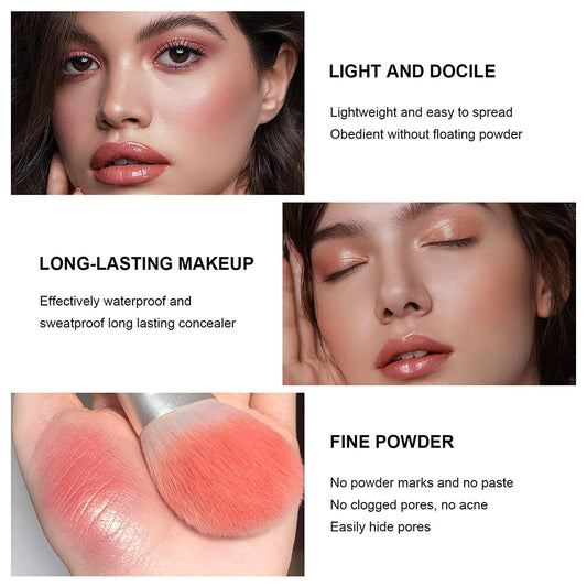 SURORAIN blush palette opened with 12 harmonious hues for cheeks and eyes.