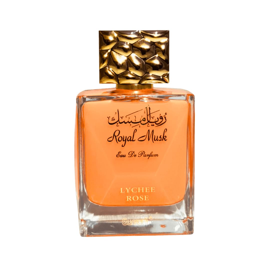 Surrati Royal Musk Lychee Rose EDP packaging image highlighting elegant, gift-ready presentation.