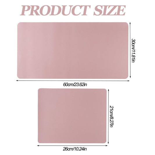 SUTOZMIWE small 21x26 cm nail art table mat in nude pink
