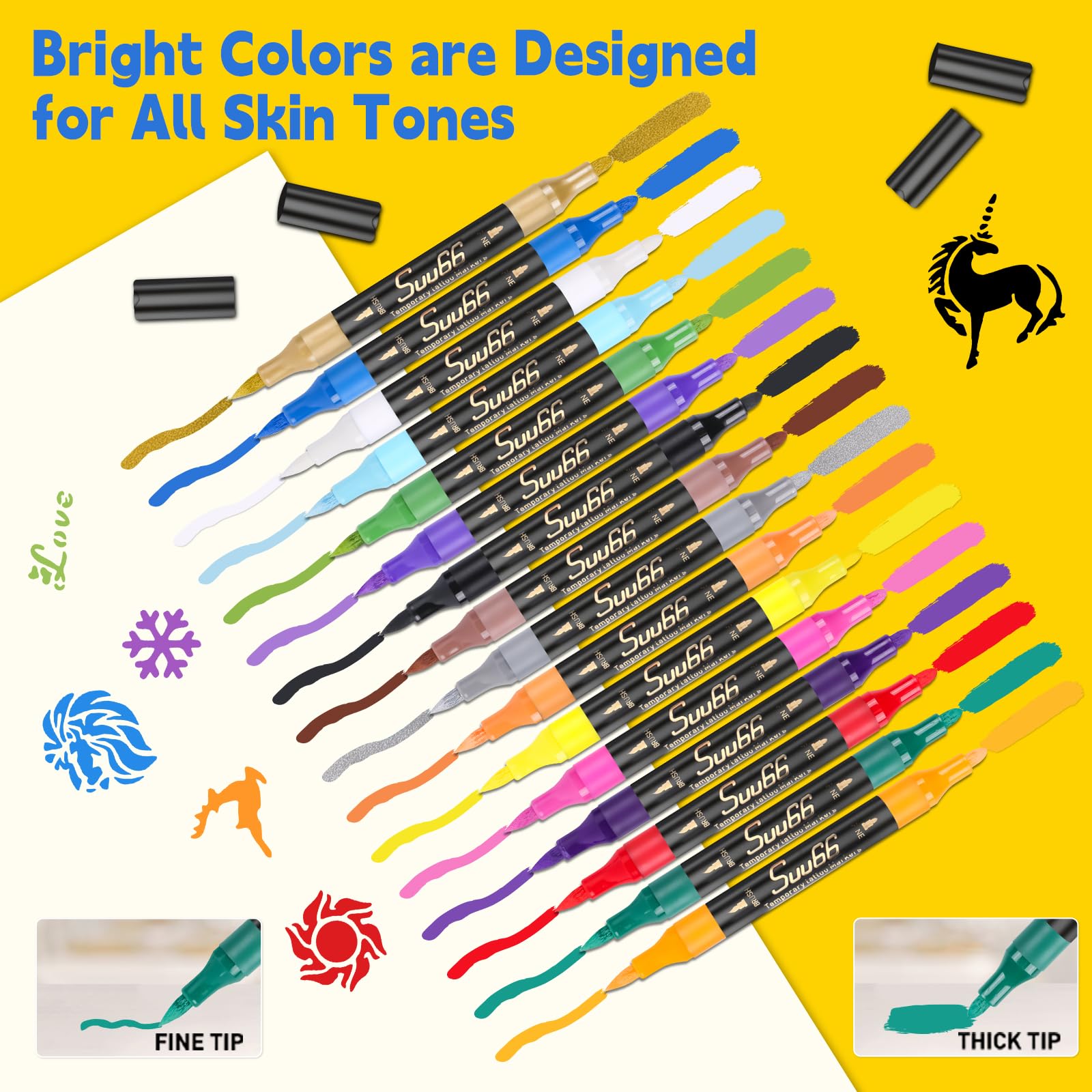 Suu66 80 stencils spread provides large templates for quick, creative designs