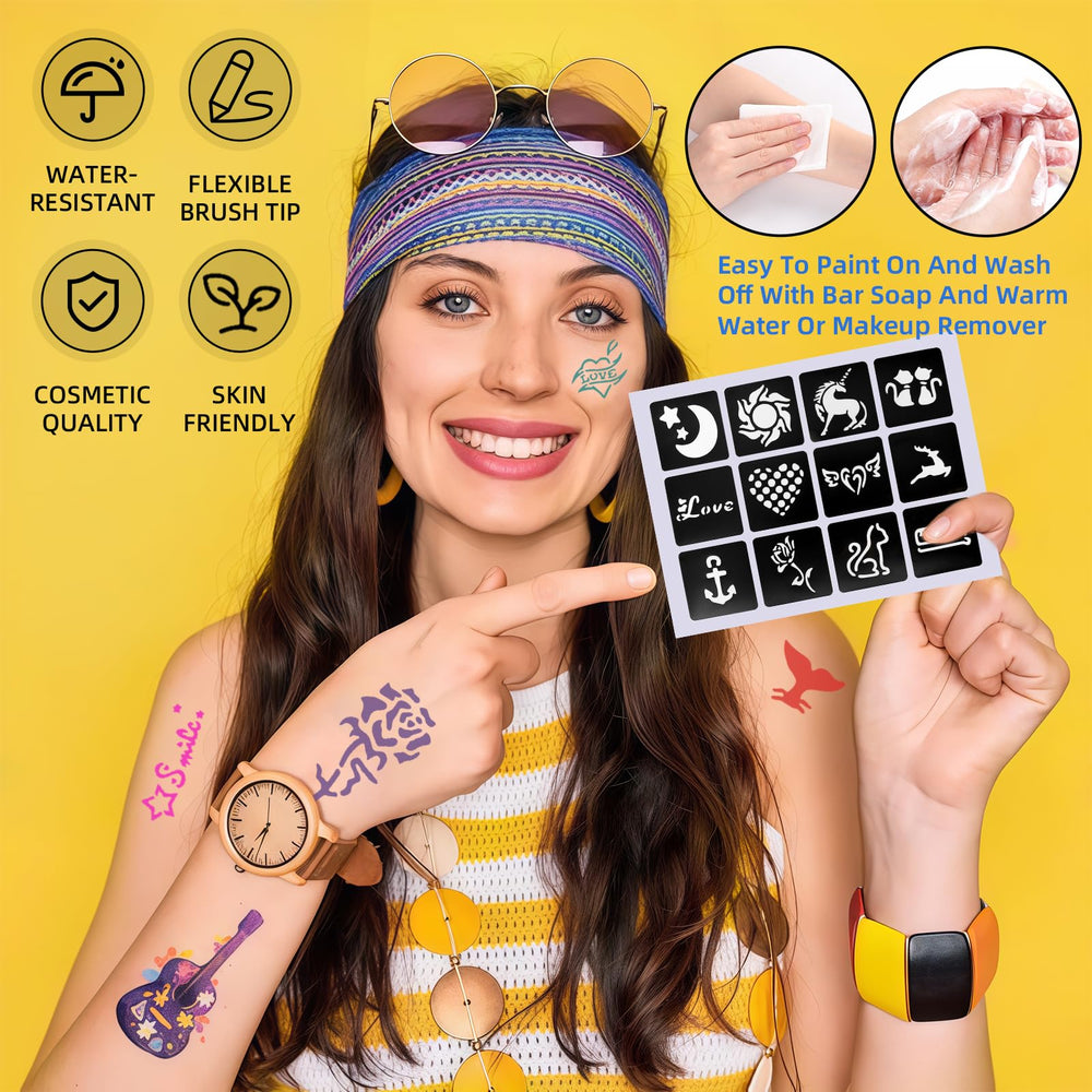 Suu66 vibrant color swatches show bright hues on every skin tone