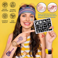 Suu66 vibrant color swatches show bright hues on every skin tone