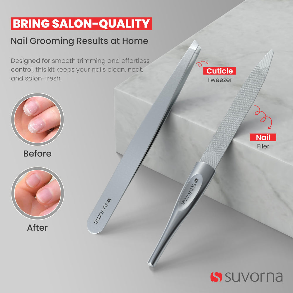 Suvorna nail scissors designed for precise shaping and clean trims.