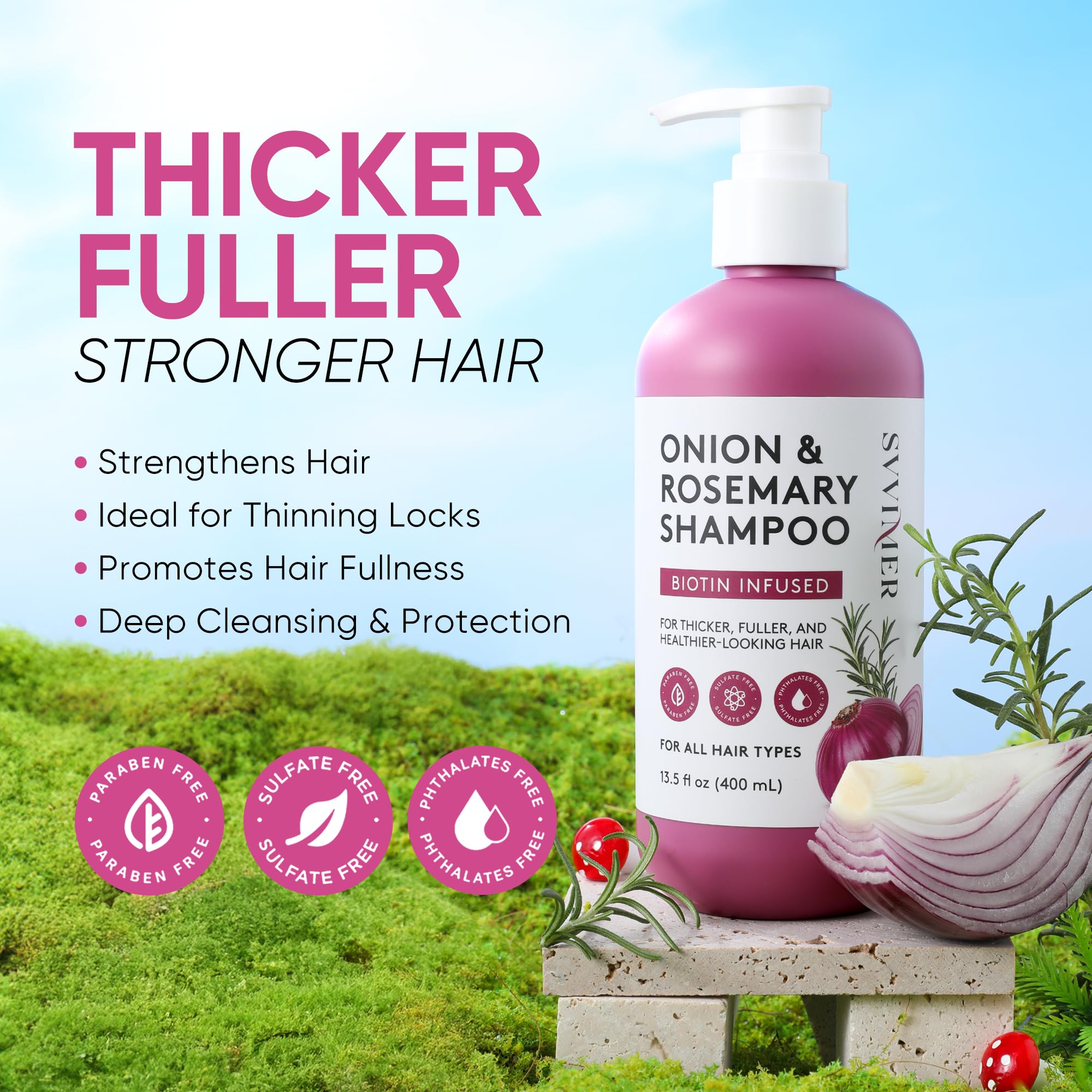Svvimer vegan cruelty-free label on shampoo bottle