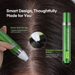 Svvimer precision roll-on applicator applying serum directly to the scalp.