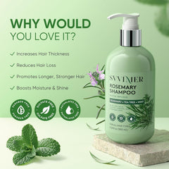 Svvimer shampoo application on scalp demonstrates cleansing and strengthening
