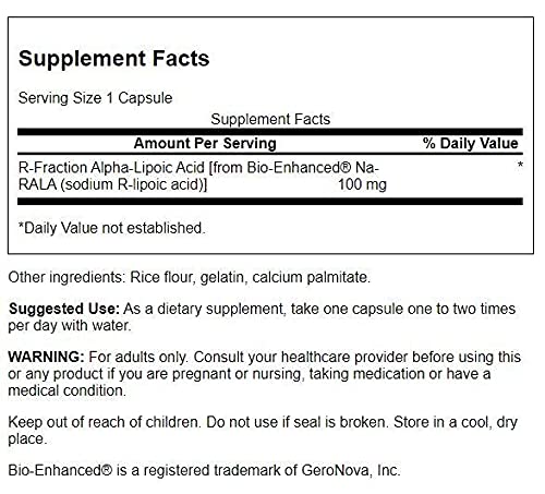 Swanson Alpha Lip 100MG capsules close-up highlights compact, non-GMO formula for everyday wellness.