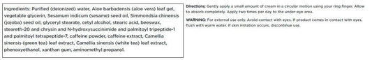 Swanson Revitalizing Eye Cream with Caffeine tube application shows smooth coverage