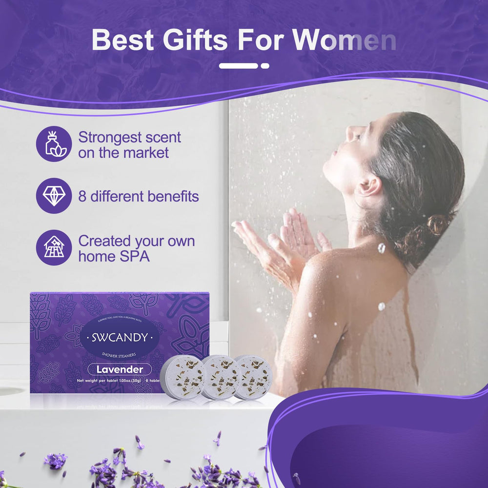 SWCANDY lavender steamers travel-friendly pack enables spa moments anywhere.
