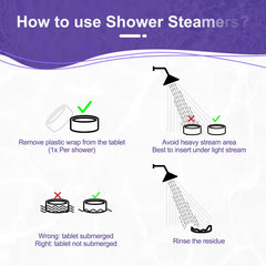 SWCANDY shower steamer dissolving action demonstrates easy, clean use in water.