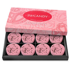 SWCANDY shower steamers strawberry pack front, ideal for gifting and home spa moments