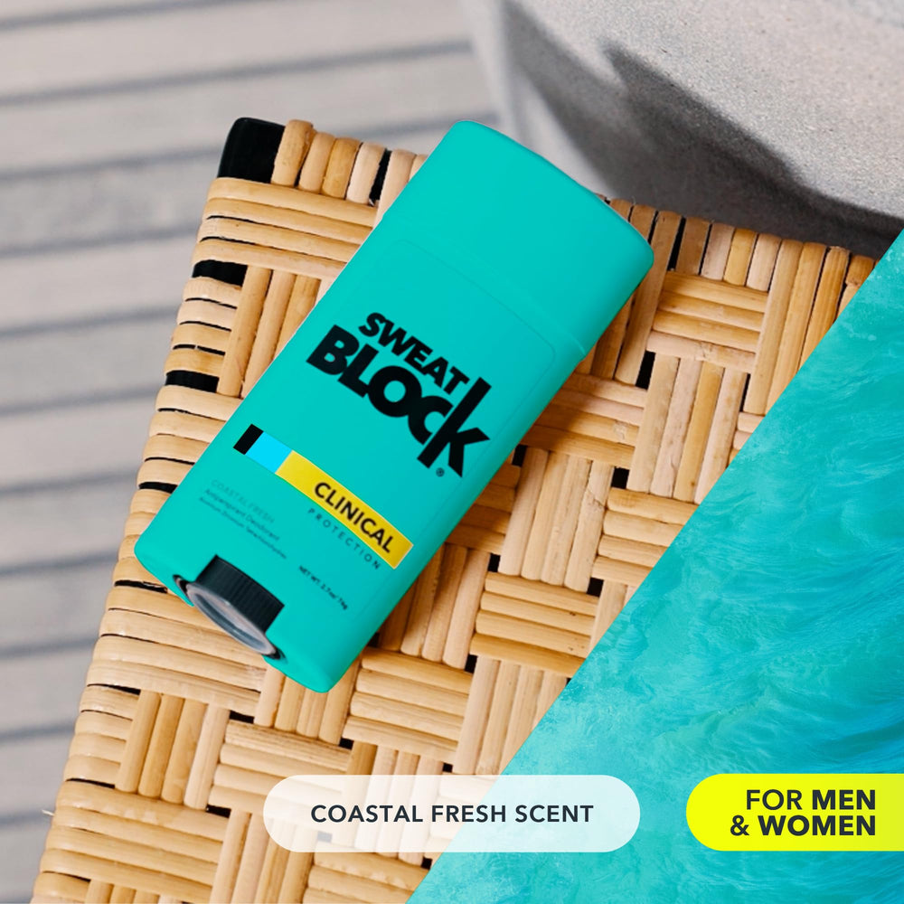 Verified safe ingredients and gentle formula for SweatBlock Coastal Fresh.