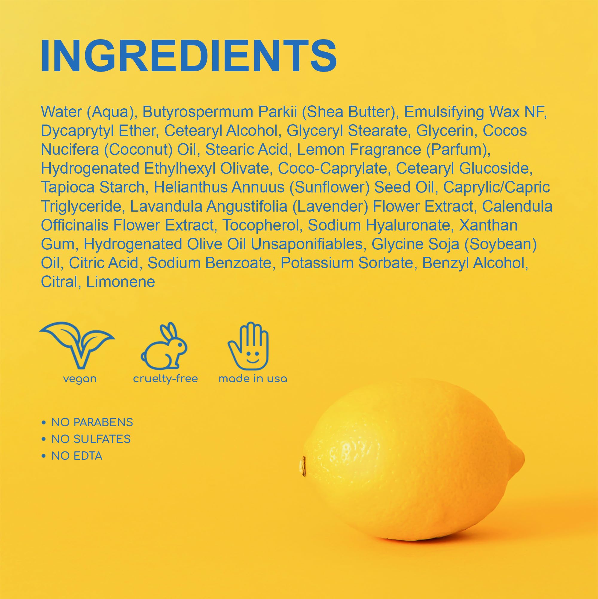 Swedish Dream Kalastyle lemon sea salt hand cream application on hands, smooths and hydrates.