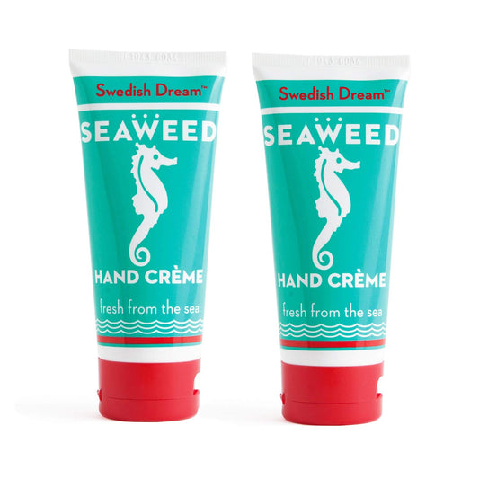 Pack-shot of Swedish Dream Seaweed Hand and Body Cream 2-pack delivering deep hydration.