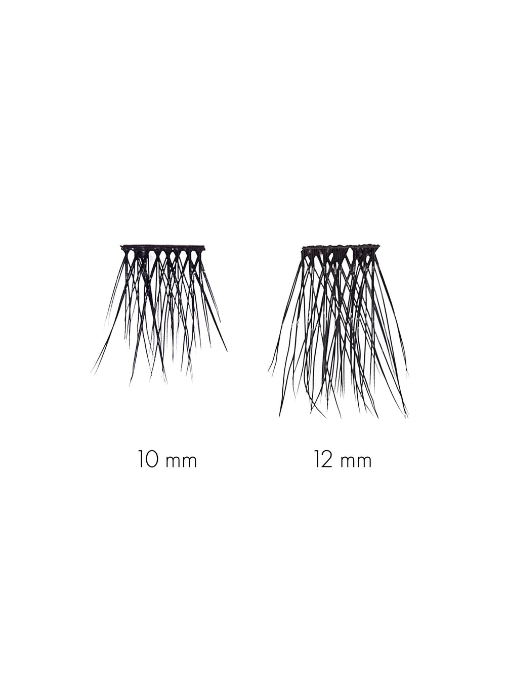 SWEED 3D Cluster Duo false eyelashes 12mm set for length and outer-corner definition